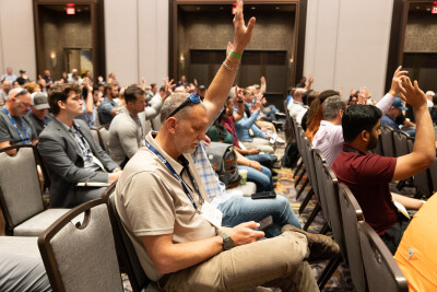 Crowd at session during Commercial UAV Expo 2025